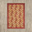 Tapis rouge à motif floral Plume-21412181