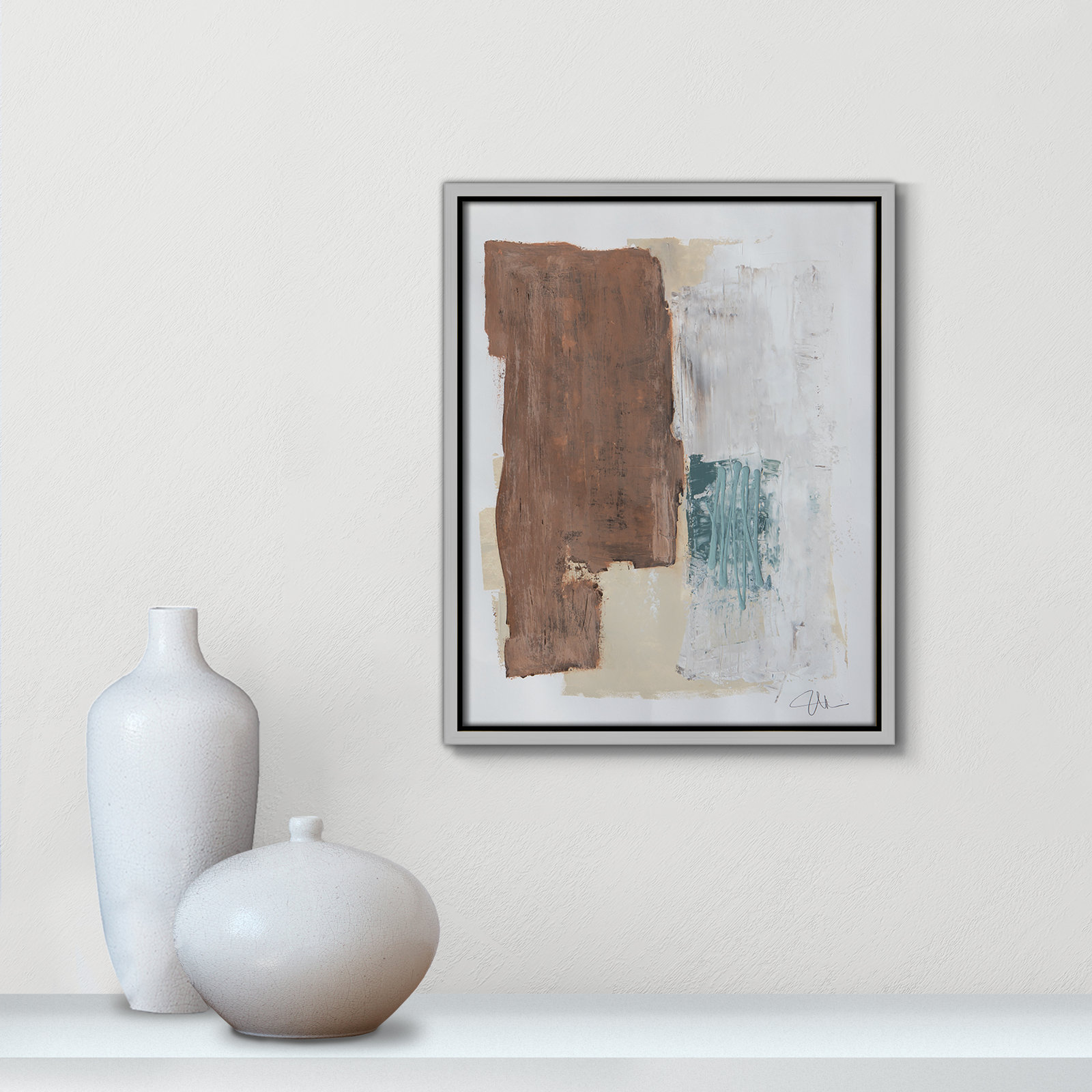 Rosena I Print, 15.5'' H x 12.5'' W x 2'' D, Silver Framed