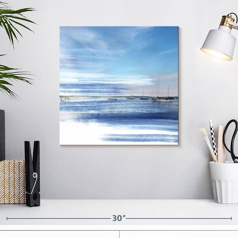 Mehar bleu côtier II, H 16 po x l 16 po