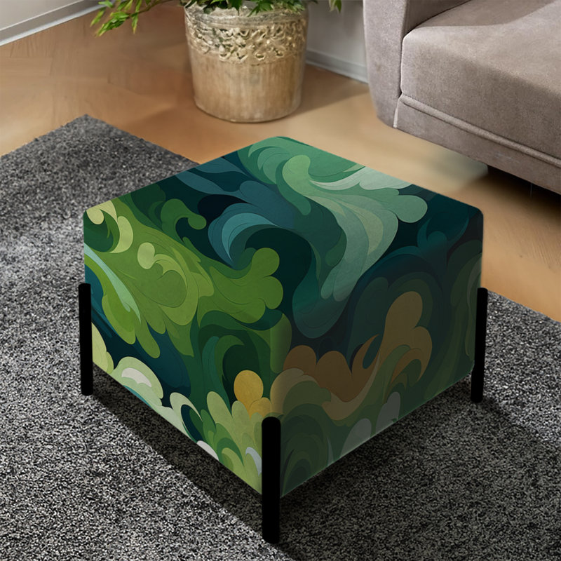 Camo Dreamscape Camouflage - Repose-pieds carré abstrait