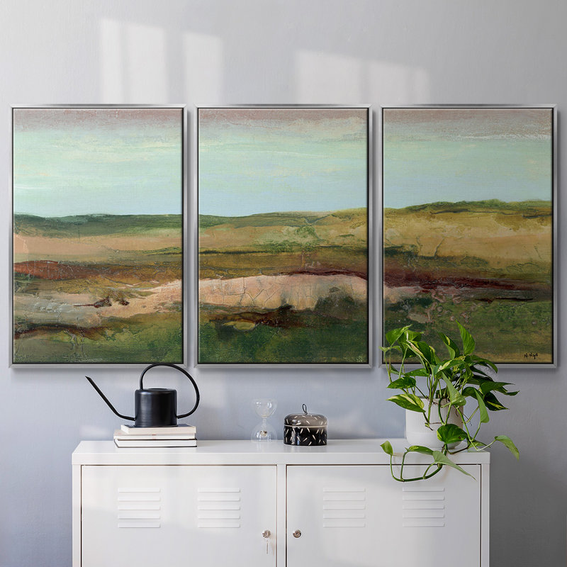 Road Trip, reproduction sur toile 3 pièces, H 24 po x l 48 po x P 2 po, Argent