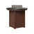 Hammered Top Black with Chocolate Brown Base