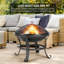 Dharmshila Round Iron Smokeless Fire Pit