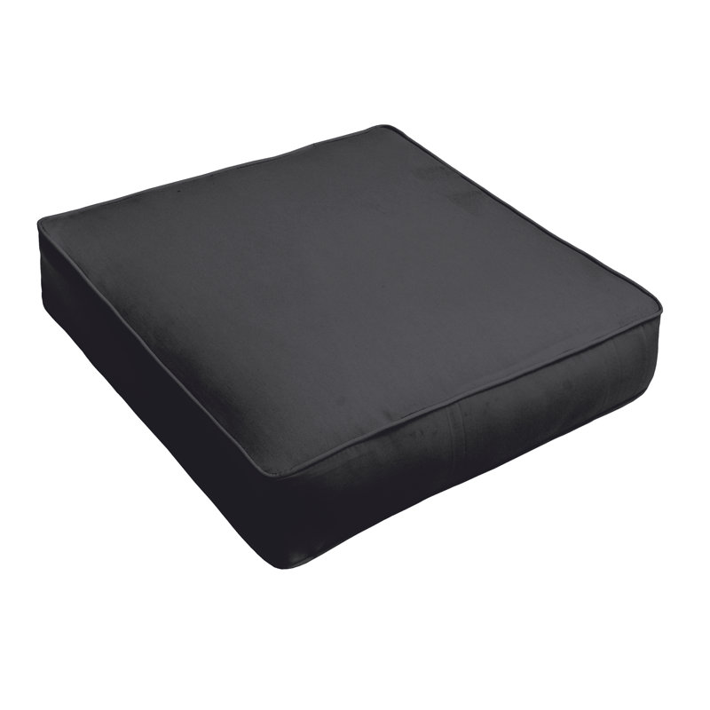 Coussin de chaise de salle à manger intérieur / extérieur Azelia, H 5 po x l 25 po x P 25 po