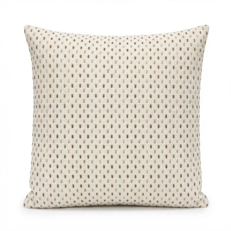 Coussin extérieur en fibre de lin Berlin Hive 24X24, Carré 24 po, Fibre synthétique, Crème Toile 1