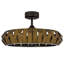 Ventilateur de plafond DEL ultra silencieux Cal Lighting Arroyo avec télécommande, finition bronze patiné, 43 cm (17 po) de hauteur