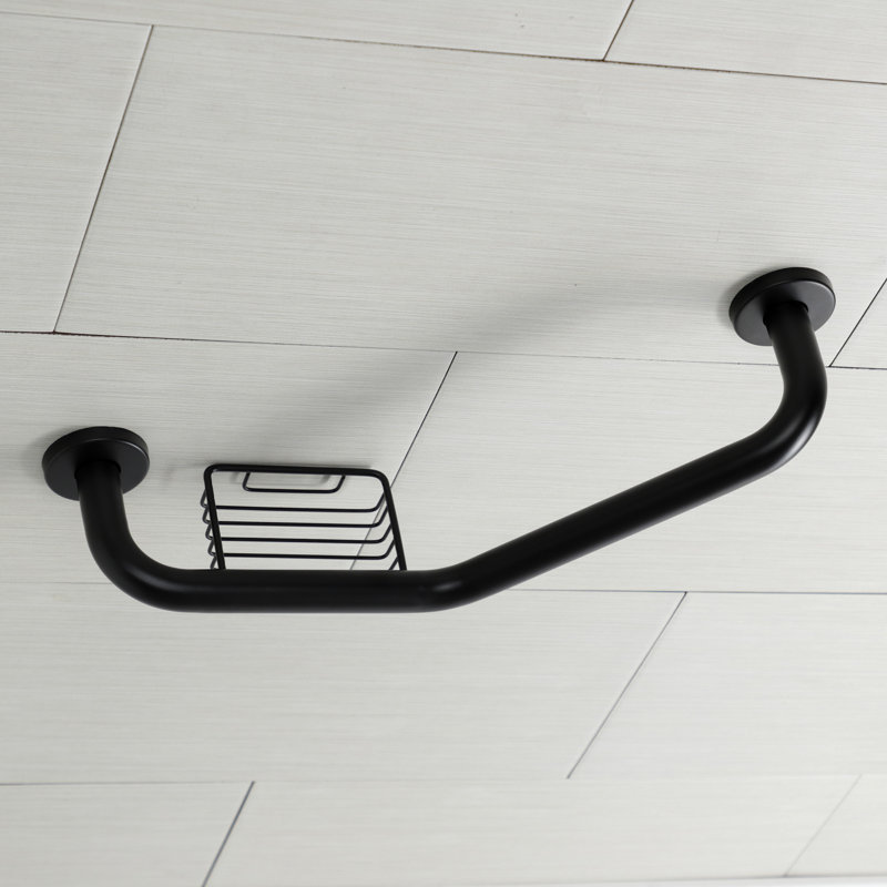 Barre d'appui angulaire 17,44 po Meridian, Noir mat