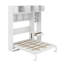 Lit escamotable double pleine grandeur avec bureau