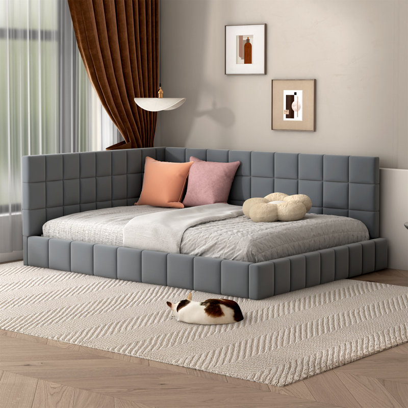 Lit de jour Altovise, gris