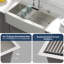 36" L X 22" W Farmhouse Drop-In Kitchen Sink 16 Gauge Stainless Steel Workstation Kitchen Sink