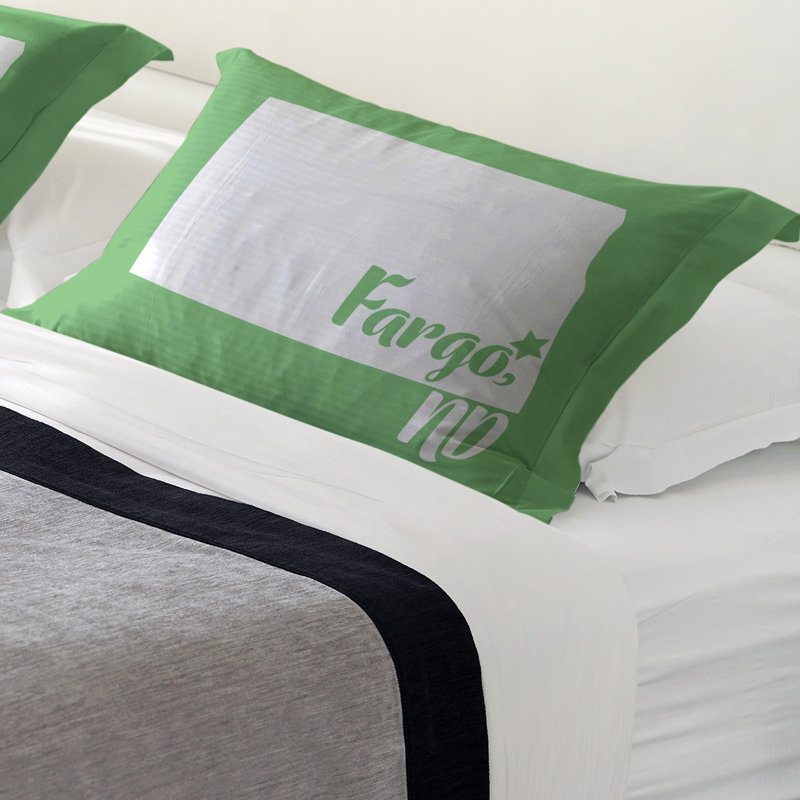 Fargo Polyester Sham Set, Teal, King, Microfiber
