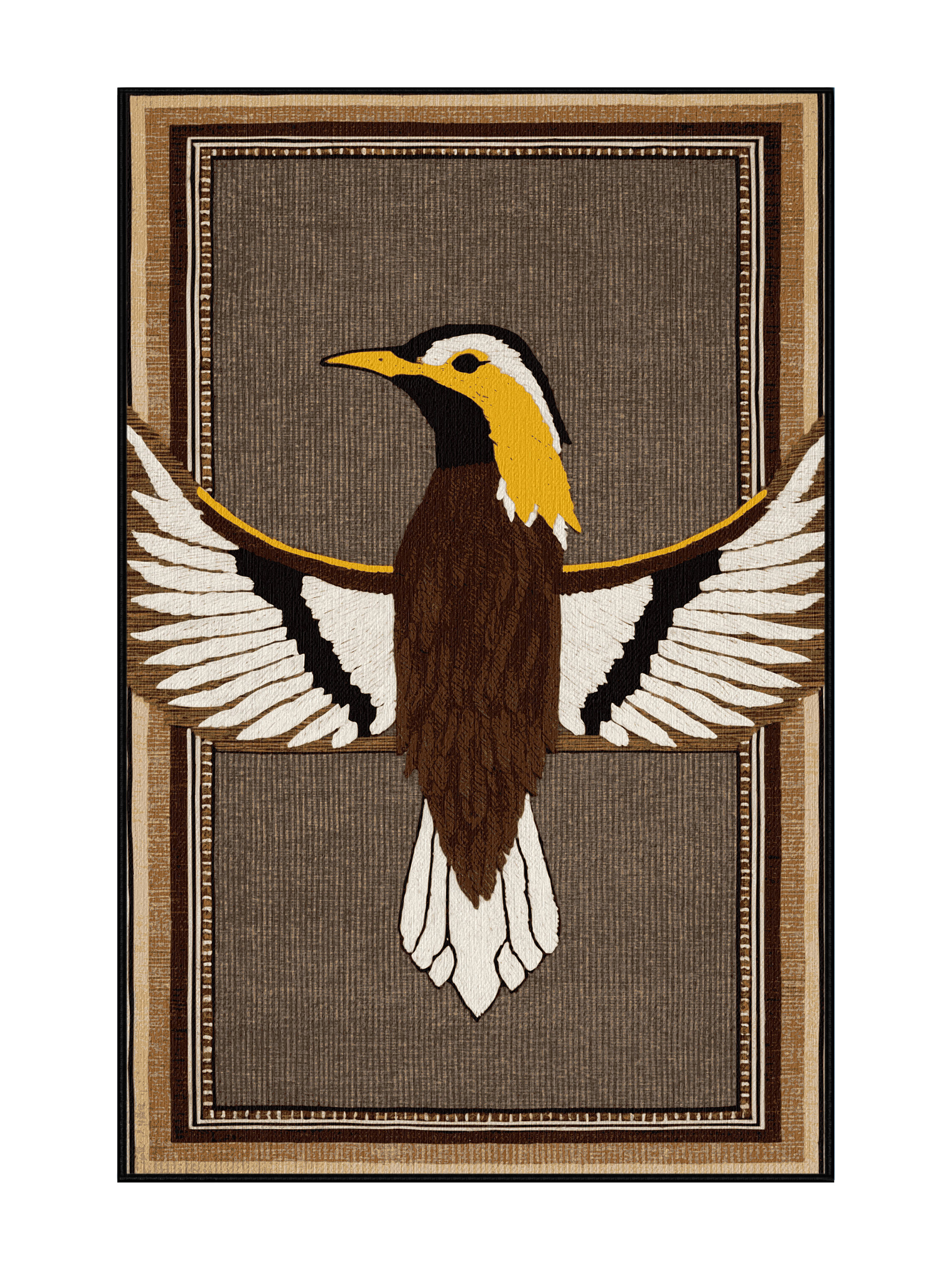 Bayou Breeze Washable Common Myna Birds Area Rug | Wayfair
