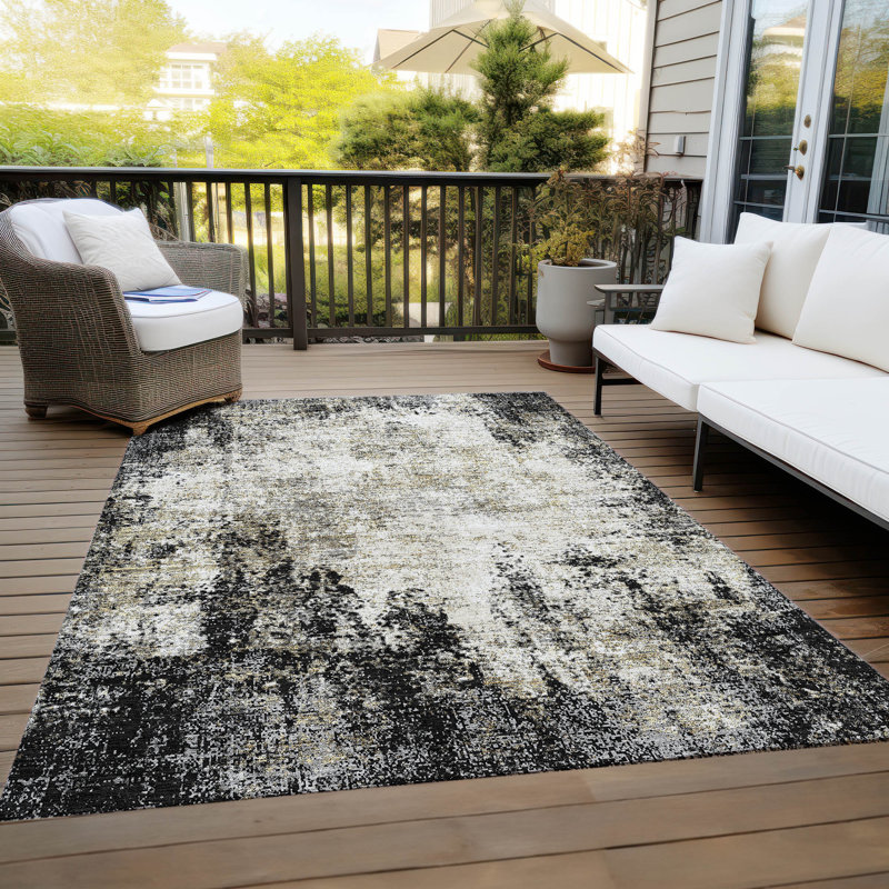 Tapis rectangulaire Aleighna avec envers antidérapant, Rectangle 2 pi 6 po x 3 pi 10 po