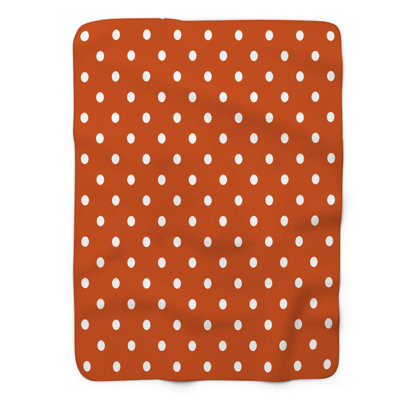 Couverture orange en sherpa 1 pièce de qualité supérieure orange 0185