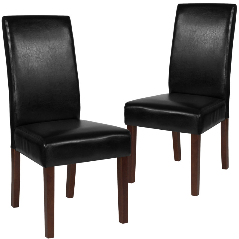 Chaise Parsons rembourrée Arruda, 2, Noir