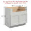 Armoire de base pour évier de cuisine prête à assembler-125877364-125877365