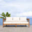 Owen Solid Teak Wood Outdoor Sofa