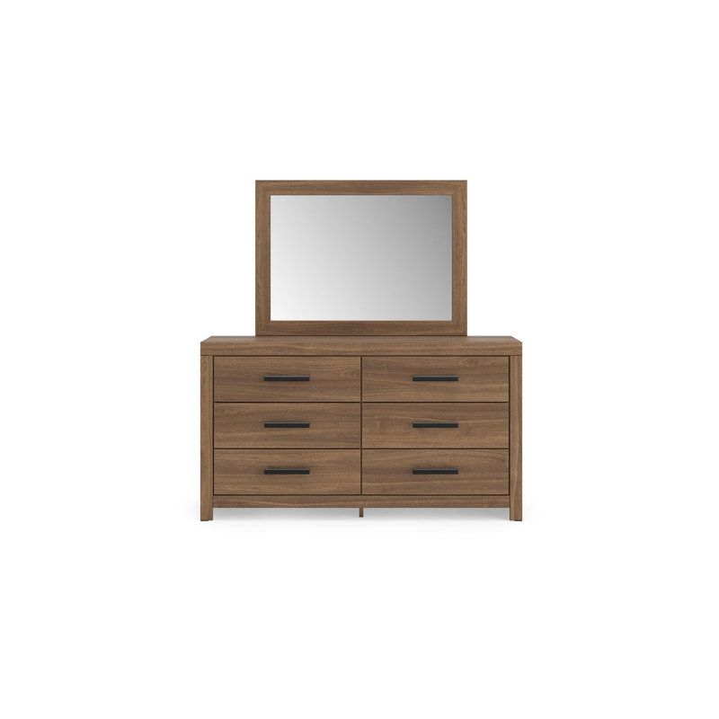 Commode et miroir Lumberton, Brown