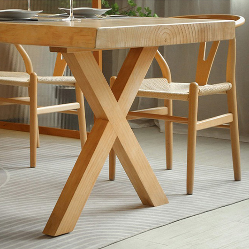 Table de salle à manger Burlywood, H 29,53 po x L 78,74 po x l 31,5 po