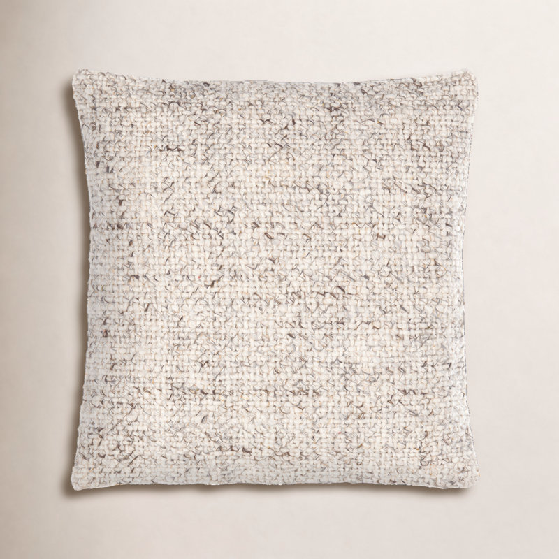 Coussin Ellingson, H 20 po x l 20 po, Polyester/ Bourre en polyester, Blanc antique