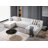 Ariana Velvet Double Chaise Sectional-351795245