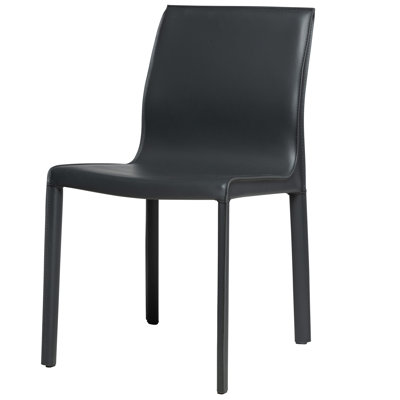 Kupang Leather Upholstered Dining Chair by Orren Ellis