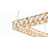 Gansop LED Chrome Square Pendant With Crystal Accents