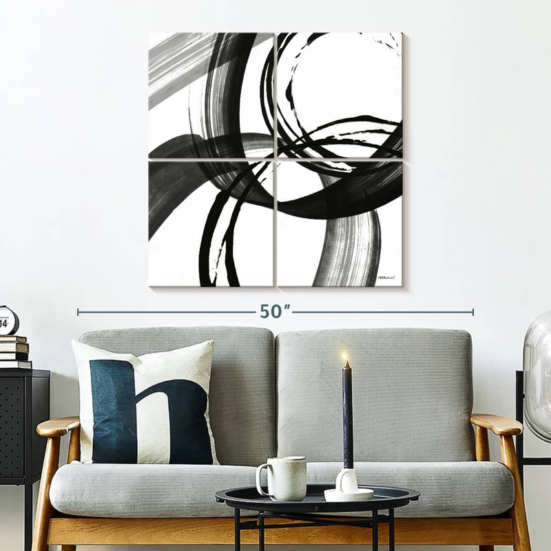 Avery noir et blanc pop II, H 32 po x l 32 po