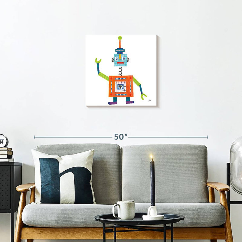 Robot Party V, 20" H x 20" W