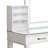 Jexo 3Pc White Vanity Table Set With LED Mirror, 3 Drawer, Gray Stool-117559157