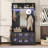 Darroll With Bench And Shoe Storage, 7-in-1 Entryway Bench With Coat Rack, Darroll With Mirror & Sensor Light & Umbrella Holders-1037264129