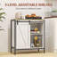 Buffet Farmhouse avec porte de grange coulissante et tablette réglable