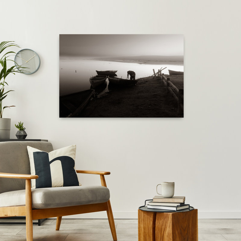 Art contemporain, art mural plage contemporaine, H 24 po x l 36 po