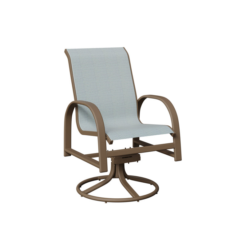 Chaise berçante berçante pivotante Berlin Gardens, Interlock Calypso, Argile