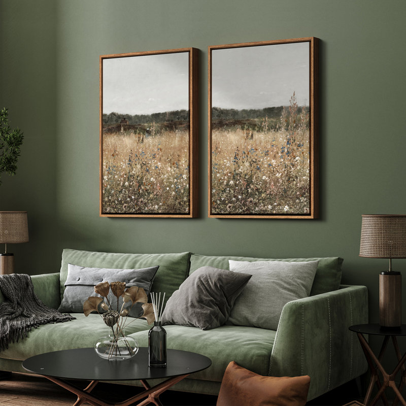 Framed Wall Art Vintage Antique Classic for Bedroom, Natural, 24" H x 16" W