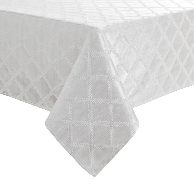 Nappe Lenox, Blanc, Rectangle 70 po x 122 po