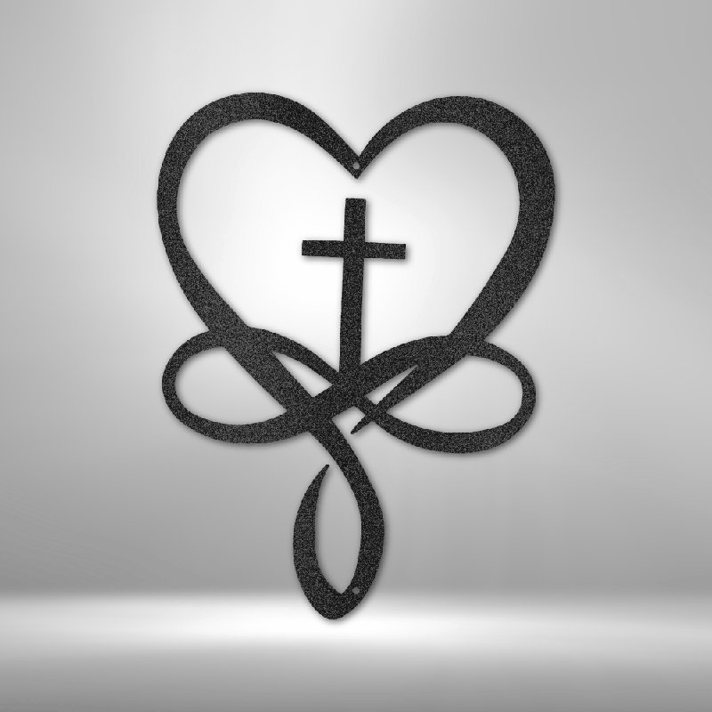 Scripture Walls Scripture Walls Love Infinity, H 17 po x l 17,5 po x P 0,5 po, Noir