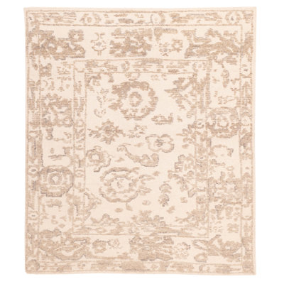 Tapis crème, taupe 8 pi 3 po x 9 pi 7 po Looma