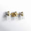 Kesia 3 Light Transparent Dimmable Vanity Light-70337295