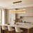 Cataleya Dimmable LED Alabaster Kitchen Island Square / Rectangle  Chandelier-1466371169