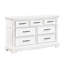 Miroir de commode 7 tiroirs blanc