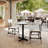 Round Commercial Seamless Surface Tabletop with Table Height Crisscross Base-92816178-92816190