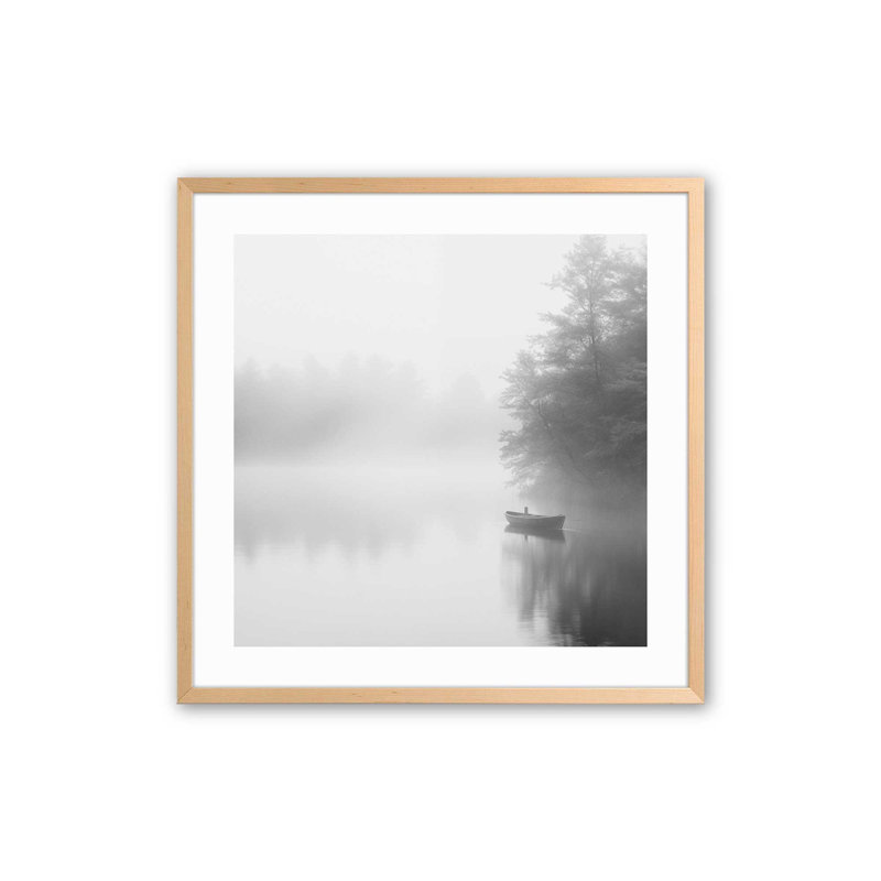 «Misty Solace», reproduction sur toile, Érable brut encadré, H 21,5 po x l 21,5 po