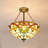 3 - Light 16" Baroque Flush Mount Light (Warm Bulbs Included)