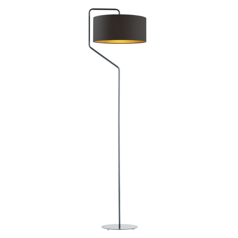 Kulyash 156cm Arched Floor Lamp, Black