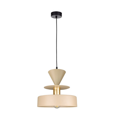 1 - Light Matte Black Drum Pendant