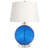 Lampe de table en verre bleu de cobalt 28 "Clarity, Elegant and Classy