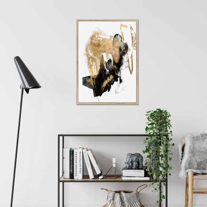 Splash I by Jennifer Goldberger - Print, 50cm H x 34cm W, Natural Wood Framed Paper Print