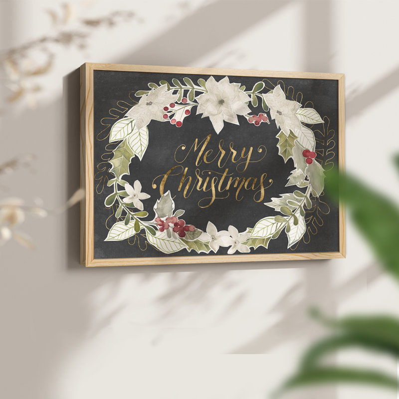 Gilded Christmas Collection A - Reproduction encadrée - Restickable, H 22 po x l 28 po, Naturel