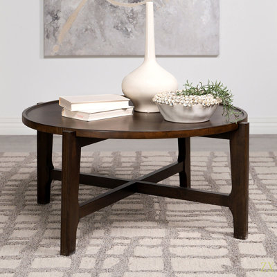 Table basse ronde en bois massif